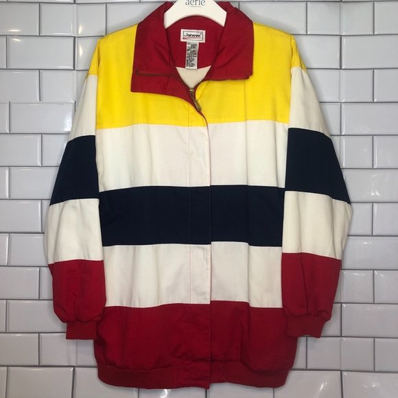 Vintage Janeve 90's Style Bomber Jacket - M - Picture 1 of 4
